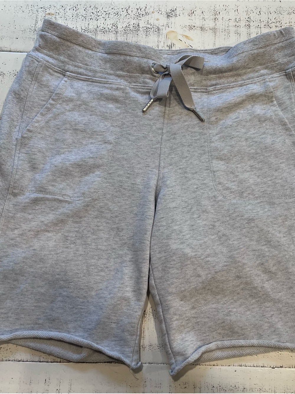 Calvin Klein Performance Gray Knit Drawstring Women's Athletic Shorts